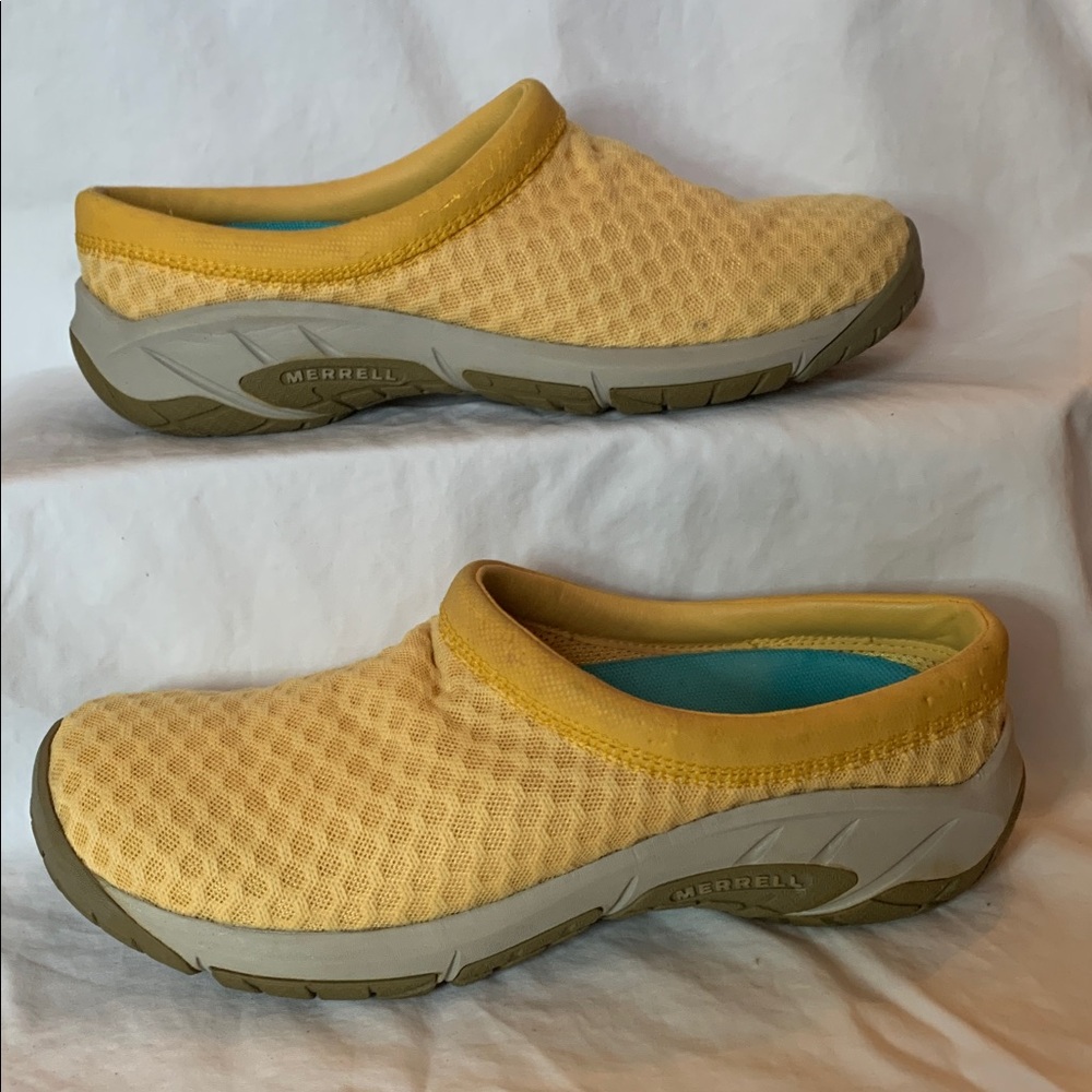 Yellow Slip-On Mesh Merrill Mocs